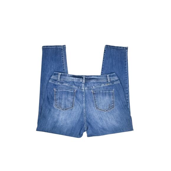 INC Curvy Fit Dark Wash Skinny Jeans - Size 16 - Picture 4 of 10